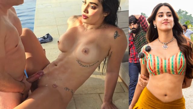 Janhvi Kapoor Nude Bollywood Babe Threesome Without Dress